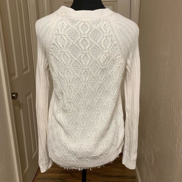 Nicole by Nicole Miller Cable Knit Hi-Lo Top Size XSMALL - Picture 5 of 10